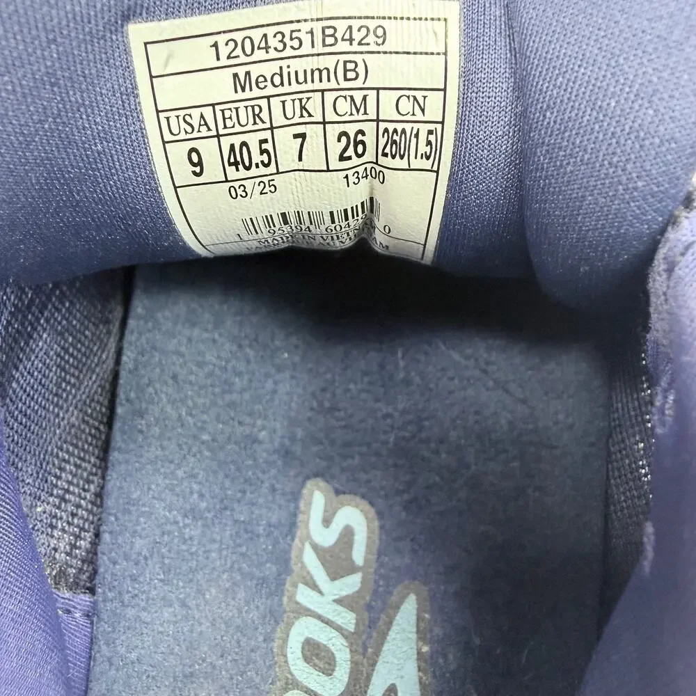 Brooks Glycerin GTS 22 Womens Running Shoes Blue Ribbon Peacoat Size 9 Support